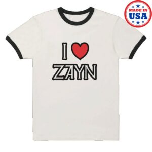 kenny Zayn Official Store I Love Zayn Ringer Tee