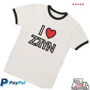 kenny Zayn Official Store I Love Zayn Ringer Tees