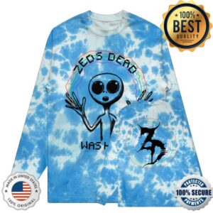 kenny Zeds Dead Merch Shop Zeds Dead Was Here Tie Dye Long Sleeve Shirt