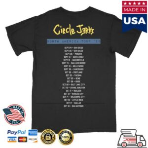 kenny s Circle Jerks Merch Shop Store Skankman 2025 Tour Shirt