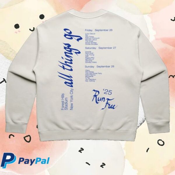 kenny sAll Things Go Festival Merch Shop Store Run Free Nyc Lineup Crewneck