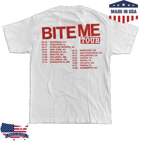 kenny sRenee Rapp Merch Shop Store White Tour Photo Shirt