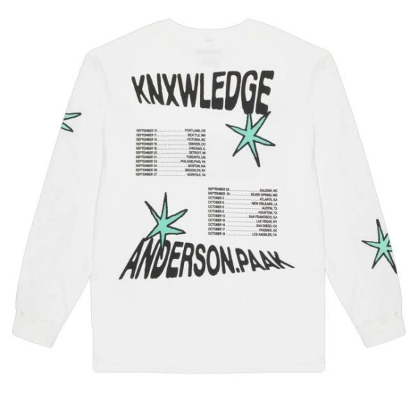 kenny sau Anderson Paak Merch Shop Store Starry Long Sleeve Shirt