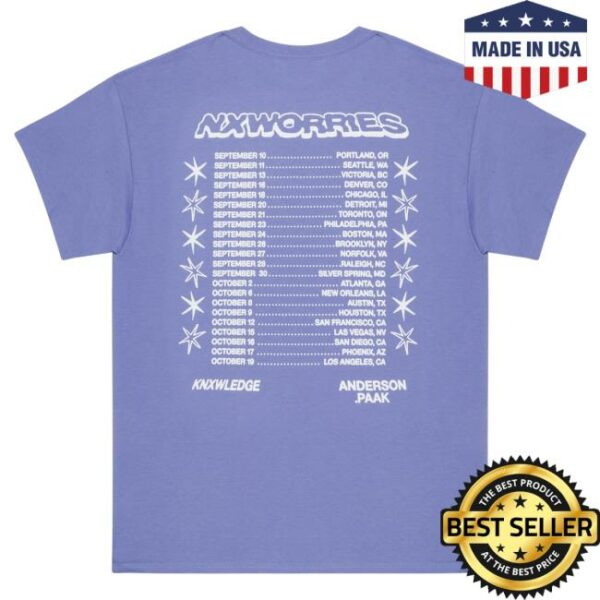 kenny sau Anderson Paak Merch Shop Store Why Lawd Dateback Shirt