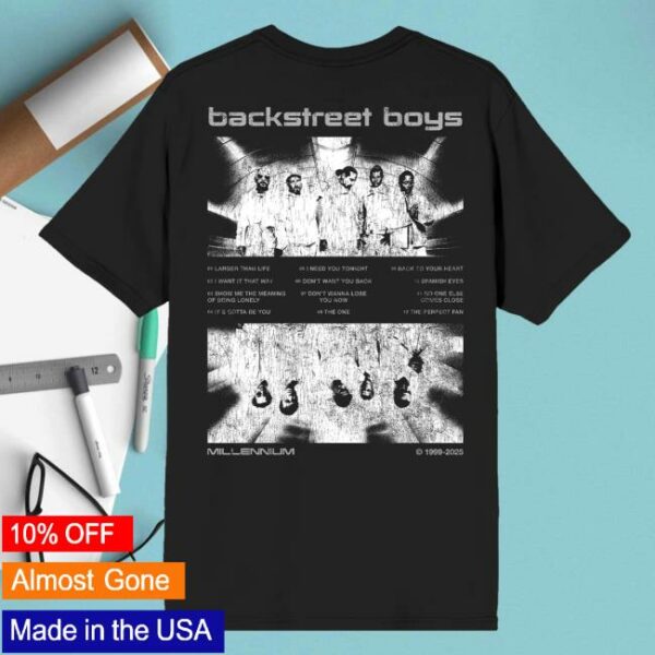 kenny sau Back Street Boys Merch Shop Store Mirrored Millennium Cover Shirt