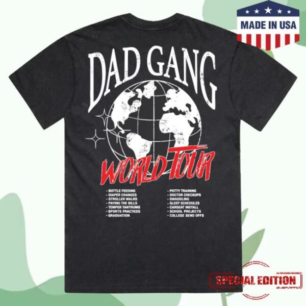 kenny sau Dad Gang Merch Shop Store Dg Dad Gang World Tour Shirt
