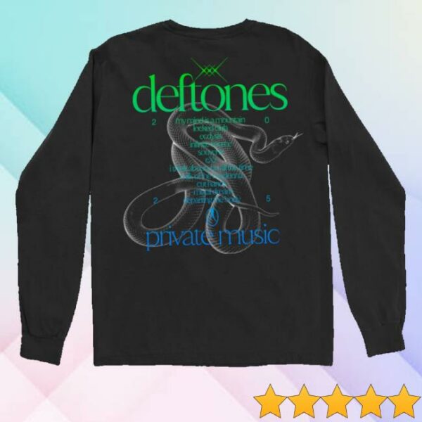 kenny sau Deftones Merch Shop Private Music Tracklist Long Sleeve Shirt