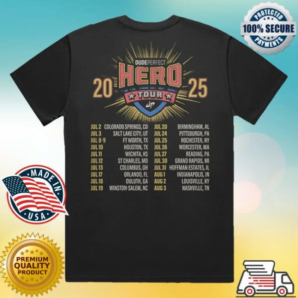 kenny sau Dude Perfect Merch Store Hero Hero Tour Youth Shirt