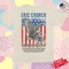 kenny sau Eric Church Merch Shop Free The Machine Tour Natural Eagle Shirt
