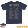 kenny sau Eric Church Merch Shop Free The Machine Tour Navy Skull T Shirt