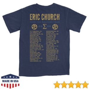 kenny sau Eric Church Merch Shop Free The Machine Tour Navy Skull T Shirt kenny sau Eric Church Merch Shop Free The Machine Tour Navy Skull T Shirt