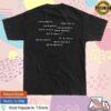 kenny sau Gracie Abrams Shop Tsou Deluxe Tour Black Dateback Shirt