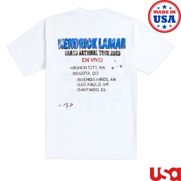 kenny sau Grand National Tour Merch Shop Store Kendrick Lamar Gloria Tire Service Latam Shirt