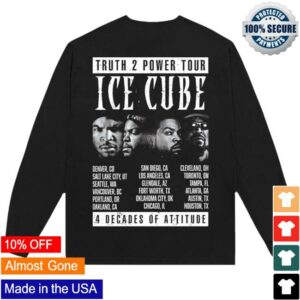 kenny sau Ice Cube Merch Shop Store Truth 2 Power Tour Long Sleeve Shirt