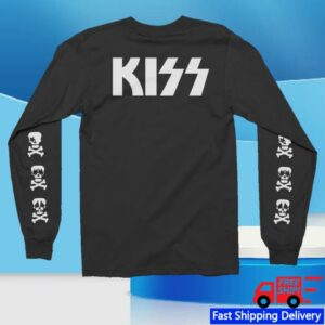 kenny sau Kiss Online Official Merch Shop Store Kiss Skull Long Sleeve Shirt
