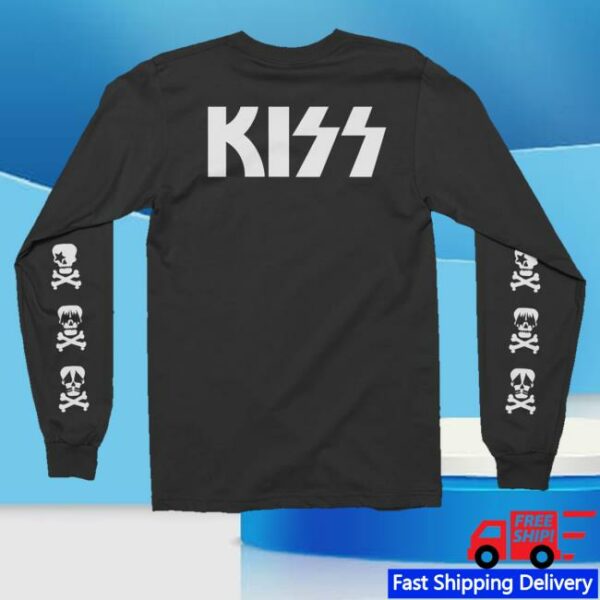 kenny sau Kiss Online Official Merch Shop Store Kiss Skull Long Sleeve Shirt