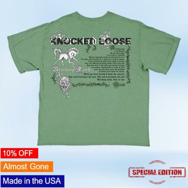 kenny sau Knocked Loose Merch Shop Store Knocked Loose Blinding Faith Shirt