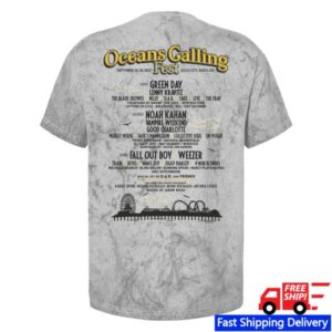 kenny sau Oceans Calling Festival Merch Shop Store Seagull Lineup Shirt