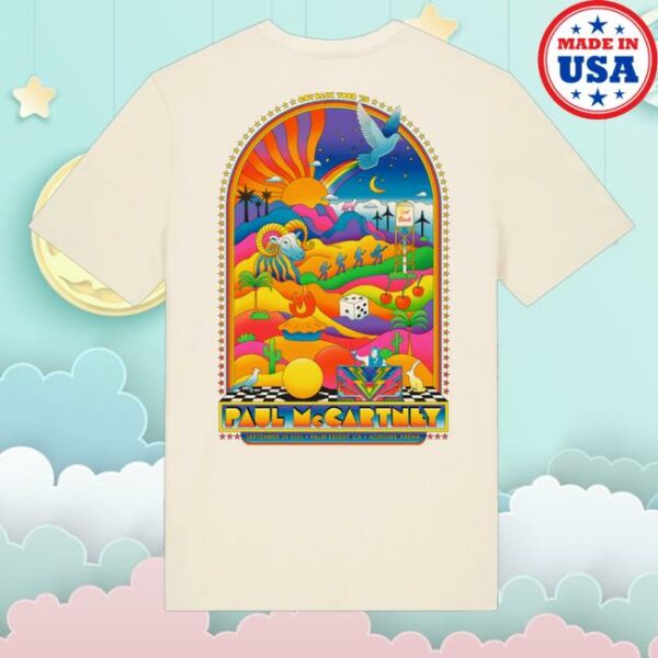 kenny sau Paul Mccartney Merch Shop Store Got Back 2025 Palm Desert Event Shirt