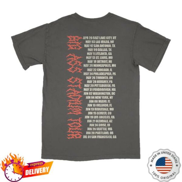 kenny sau Post Malone Merch Shop Store Knight Tour Shirt