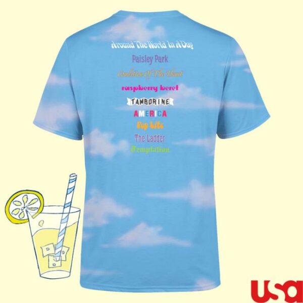 kenny sau Prince Merch Shop Around The World In A Day Balloon Boy Cloud Shirt