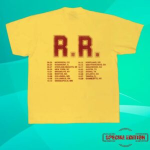 kenny sau Renee Rapp Merch Shop Store Yellow Tour Shirt 1 kenny sau Renee Rapp Merch Shop Store Yellow Tour Shirt 1