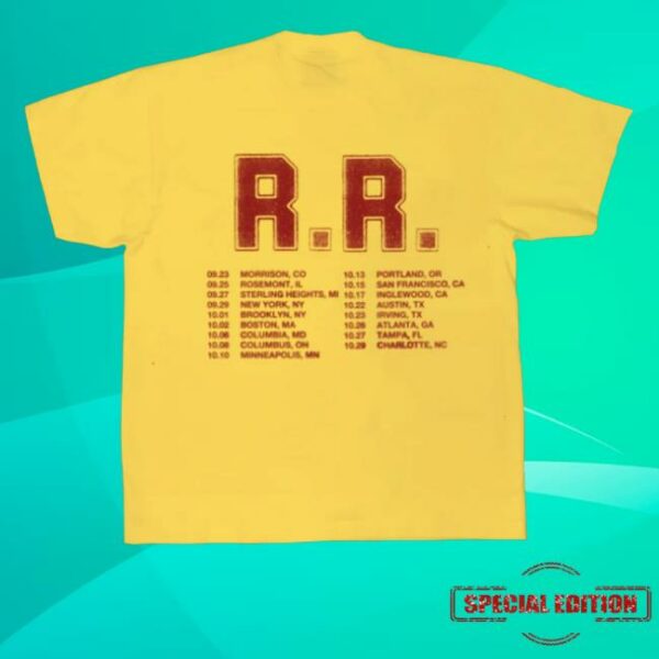 kenny sau Renee Rapp Merch Shop Store Yellow Tour Shirt