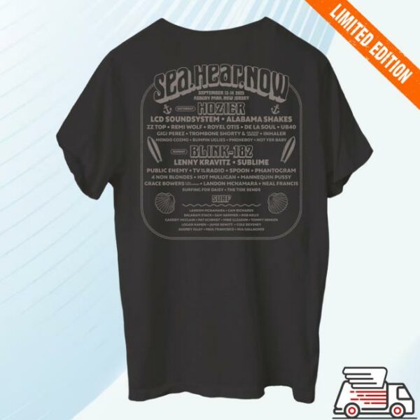 kenny sau Sea Hear Now Merch Shop Store Festival 2025 Eye Lineup Shirt