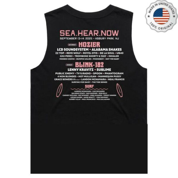 kenny sau Sea Hear Now Merch Shop Store Festival 2025 Surf Lineup Tank