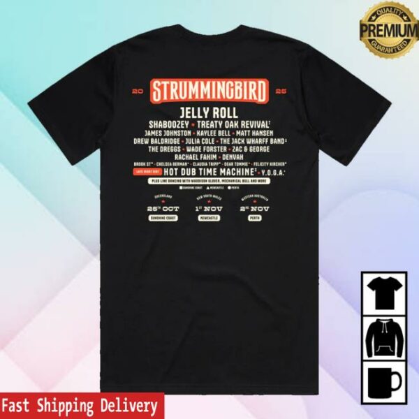kenny sau Strumming Bird Merch Shop Store Strummingbird Tour Shirt