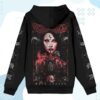 kenny sau The Blackcraft Cult Merch Shop Lilith Queen Of Demons Zip Up Hoodie Hoodie