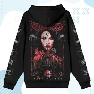 kenny sau The Blackcraft Cult Merch Shop Lilith Queen Of Demons Zip Up Hoodie Hoodie