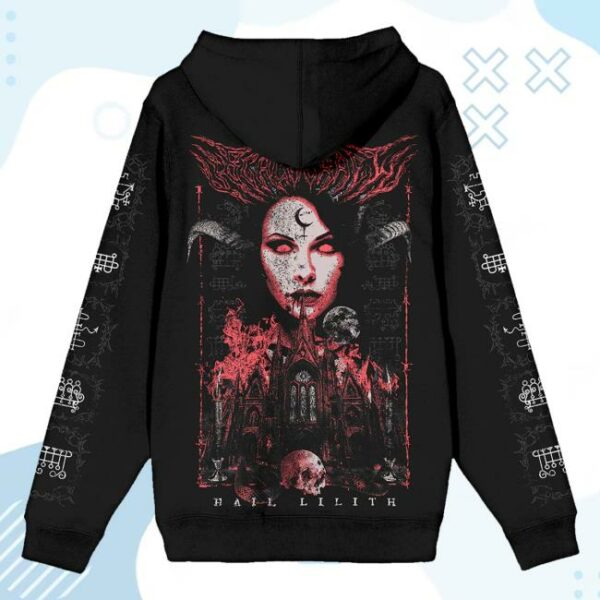 kenny sau The Blackcraft Cult Merch Shop Lilith Queen Of Demons Zip Up Hoodie Hoodie