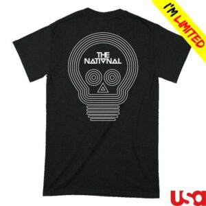 kenny sau The National Merch Shop Store Lightbulb Skull Shirt