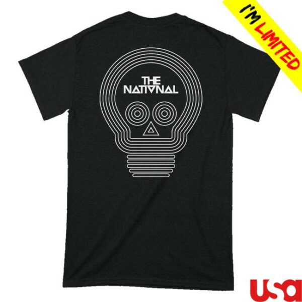 kenny sau The National Merch Shop Store Lightbulb Skull Shirt