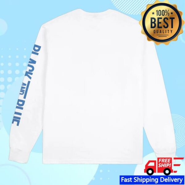 kenny sau The Rolling Stones Shop Merch Shop Store Black And Blue White Long Sleeve Shirt