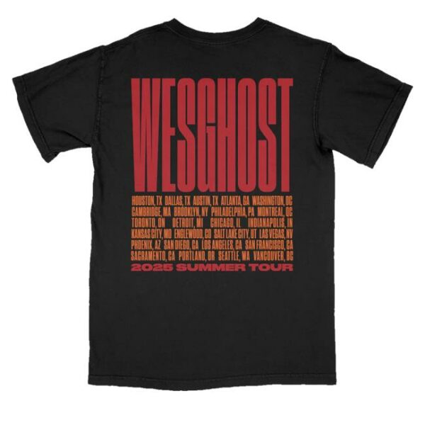 kenny sau Wesghost Merch Shop Store Summer 2025 Tour Shirt