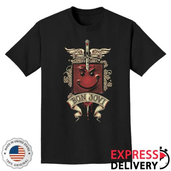 kenny trc Bon Jovi Merch Shop Store Have A Nice Day Black Shirt