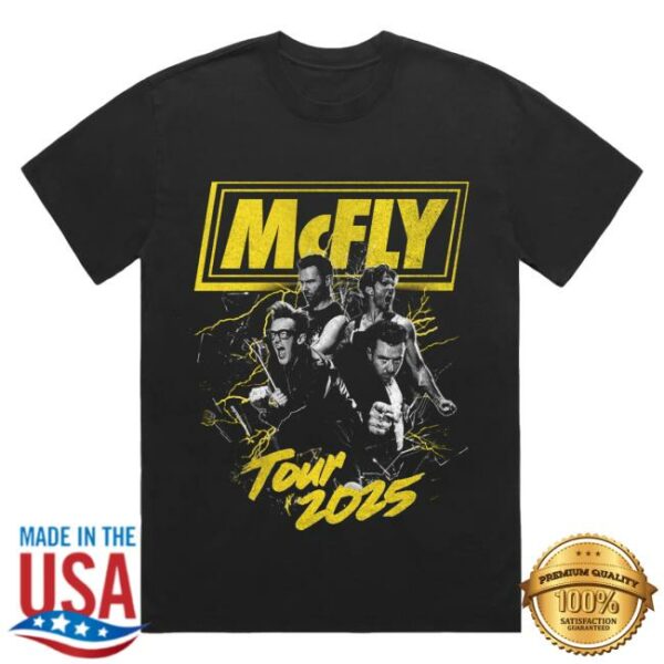 kenny trc Mcfly Merch Shop Store Lightening Black Photo Shirt