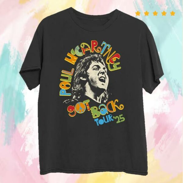 kenny trc Paul Mccartney Merch Shop Store Got Back 2025 Peace Shirt