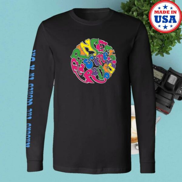 kenny trc Prince Merch Shop Around The World In A Day Long Sleeve Circle Logo T Shirt
