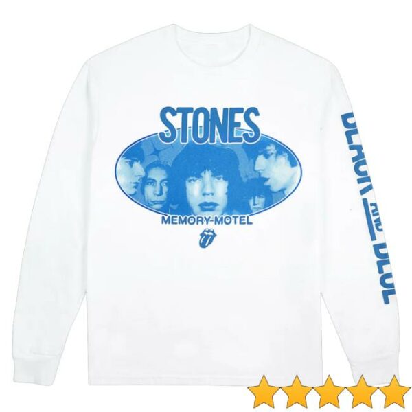 kenny trc The Rolling Stones Shop Merch Shop Store Black And Blue White Long Sleeve Shirt
