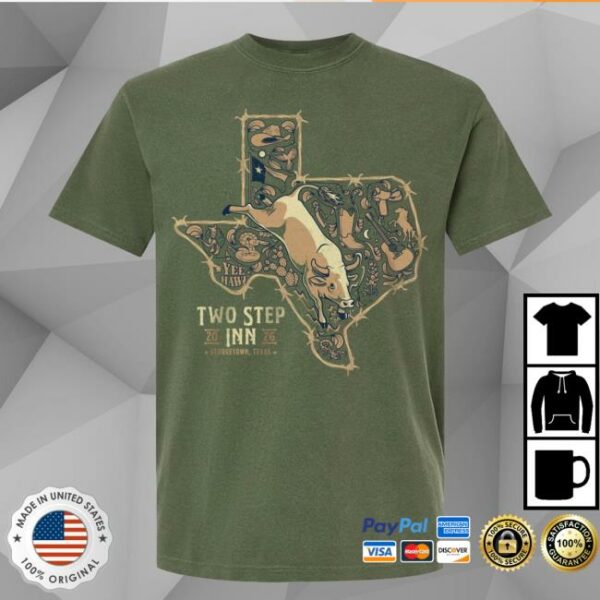 kenny trc Two Step In Merch Shop Store Lone Star Bull Lineup Shirt