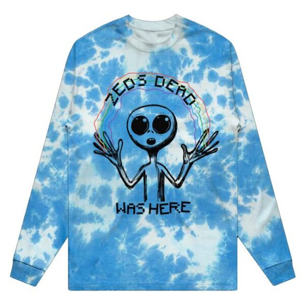 kenny trc Zeds Dead Merch Shop Zeds Dead Was Here Tie Dye Long Sleeve Shirt