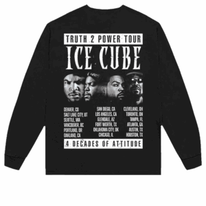 Ice Cube Store Merch Truth 2 Power Long Sleeve Tour Shirt Ice Cube Store Merch Truth 2 Power Long Sleeve Tour Shirt