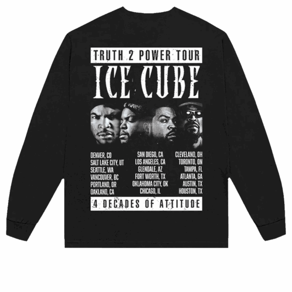 Ice Cube Store Merch Truth 2 Power Long Sleeve Tour Shirt