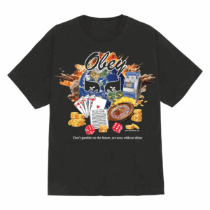 Obey Clothing Merch Store Act Now Pigment T Shirt Black