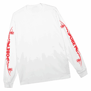 Obey Clothing Merch Store Tribal Rose Pigment Ls T Shirta Obey Clothing Merch Store Tribal Rose Pigment Ls T Shirta