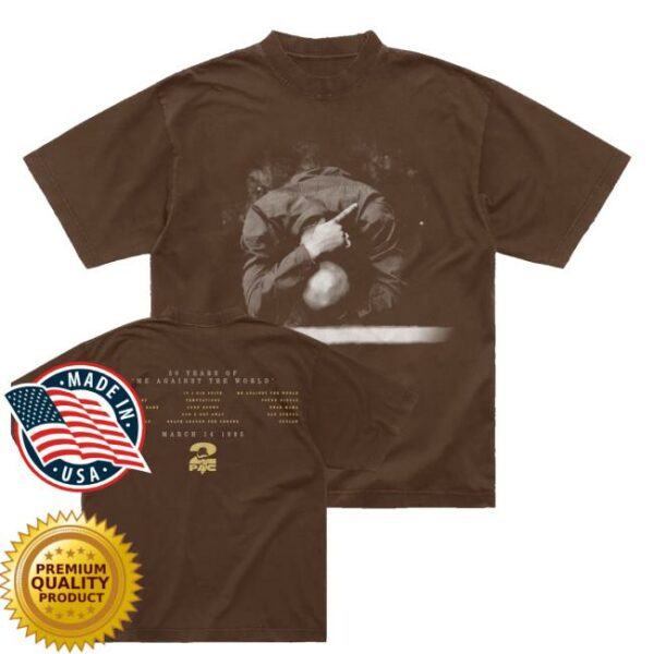 kenny 2Pac Merch Shop It Ain'T Easy Brown Shirt