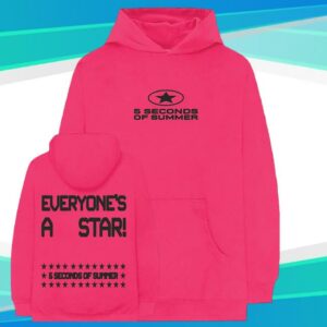 kenny 5 Seconds Of Summer Official Store Everyones A Star Hot Pink Hoodie kenny 5 Seconds Of Summer Official Store Everyones A Star Hot Pink Hoodie